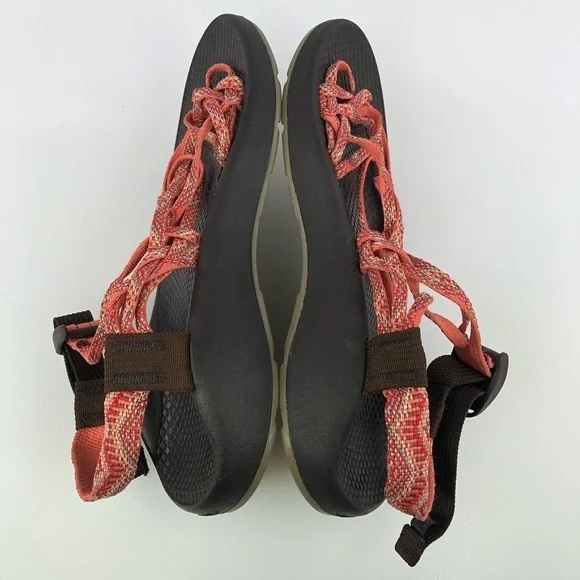 Chaco Sandals ZX3 Classic Coral Triple Strap Slingback Hiking Womens 8 - Picture 3 of 8